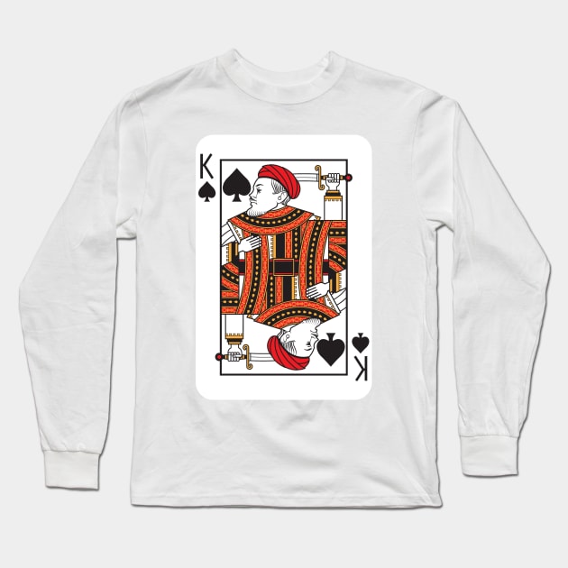 King Card Long Sleeve T-Shirt by akawork280